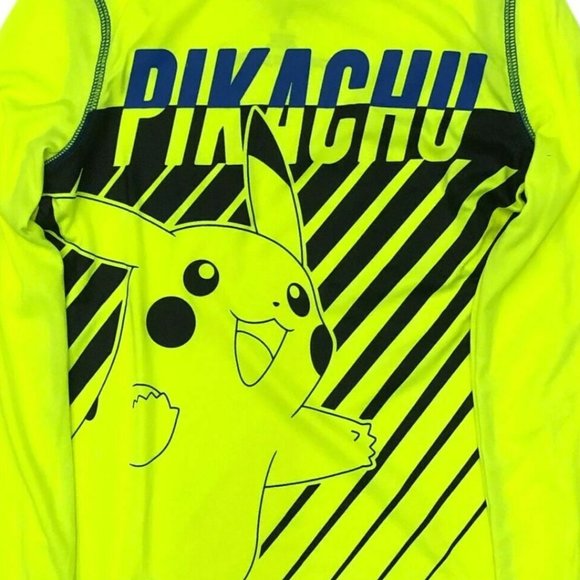 Pokemon Pikachu Boys Neon Yellow Tee NEW! - Picture 2 of 5